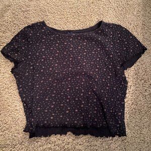 American Eagle Floral Crop Top - Medium